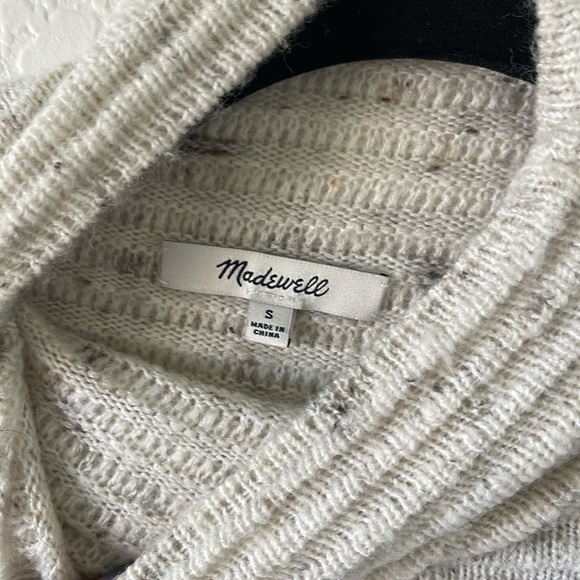 Madewell Marled Belmont Donegal Mock Neck Sweater Small - Picture 6 of 8